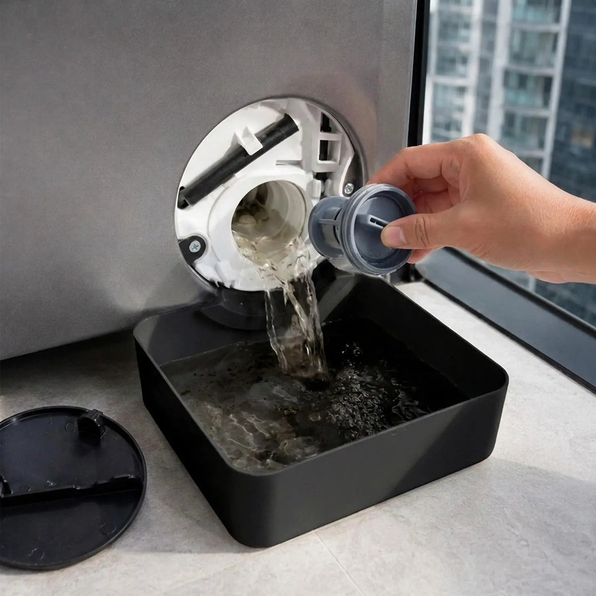 Washing Machine Drain Tray – Leakproof Lint Collection Pan
