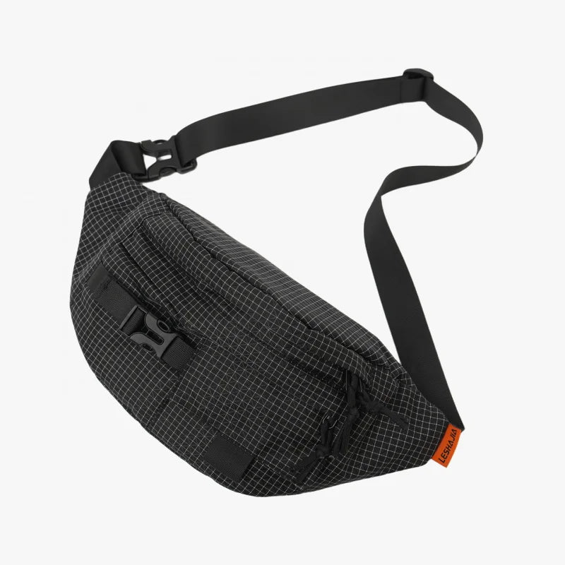 Nixie Plaid Chest Bag – Nylon Crossbody & Waist Bag Crossbody Chest Bag Nixie