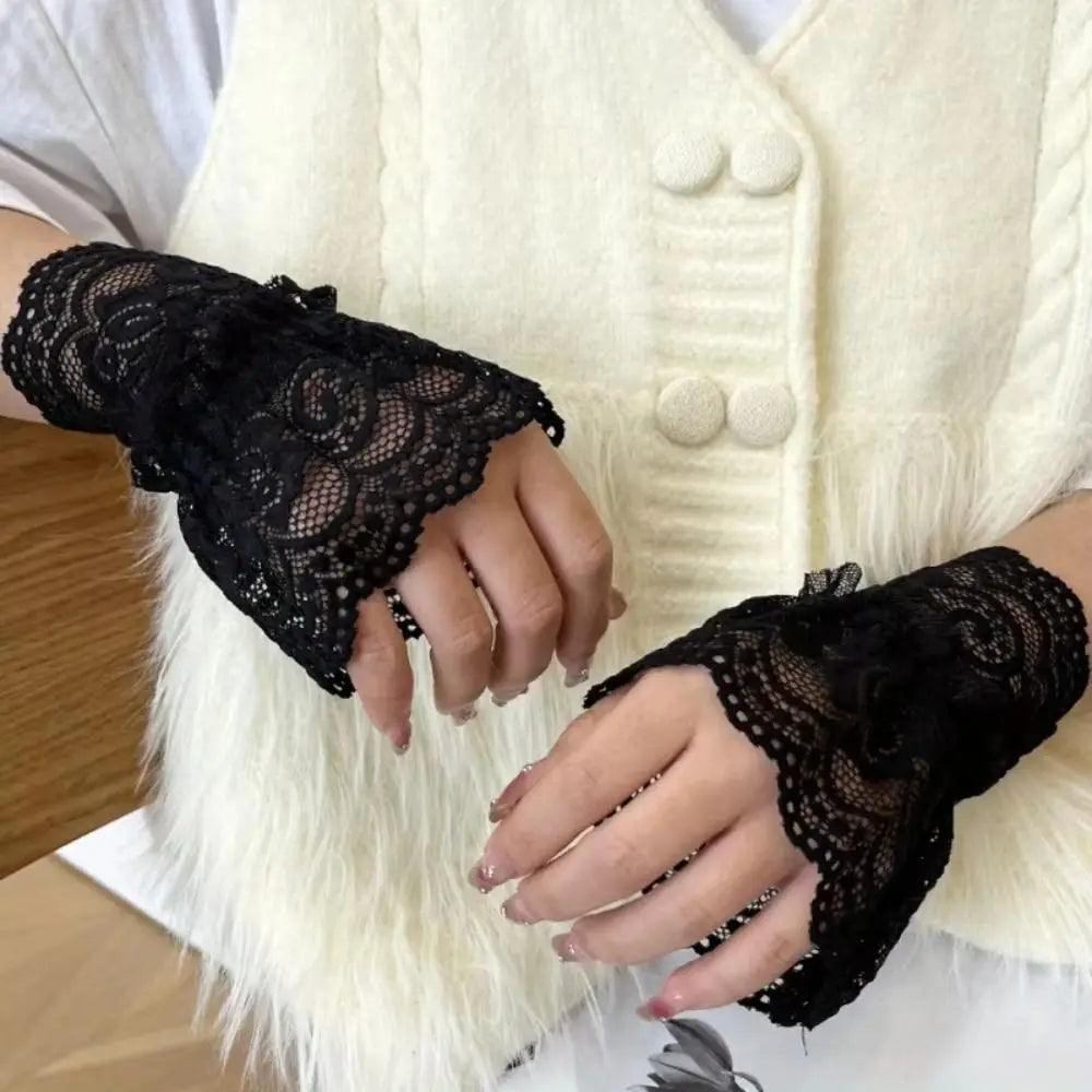 Detachable Lace Wrist Cuffs – Elegant False Sleeve Cuffs Lace Wrist Cuffs Nixie