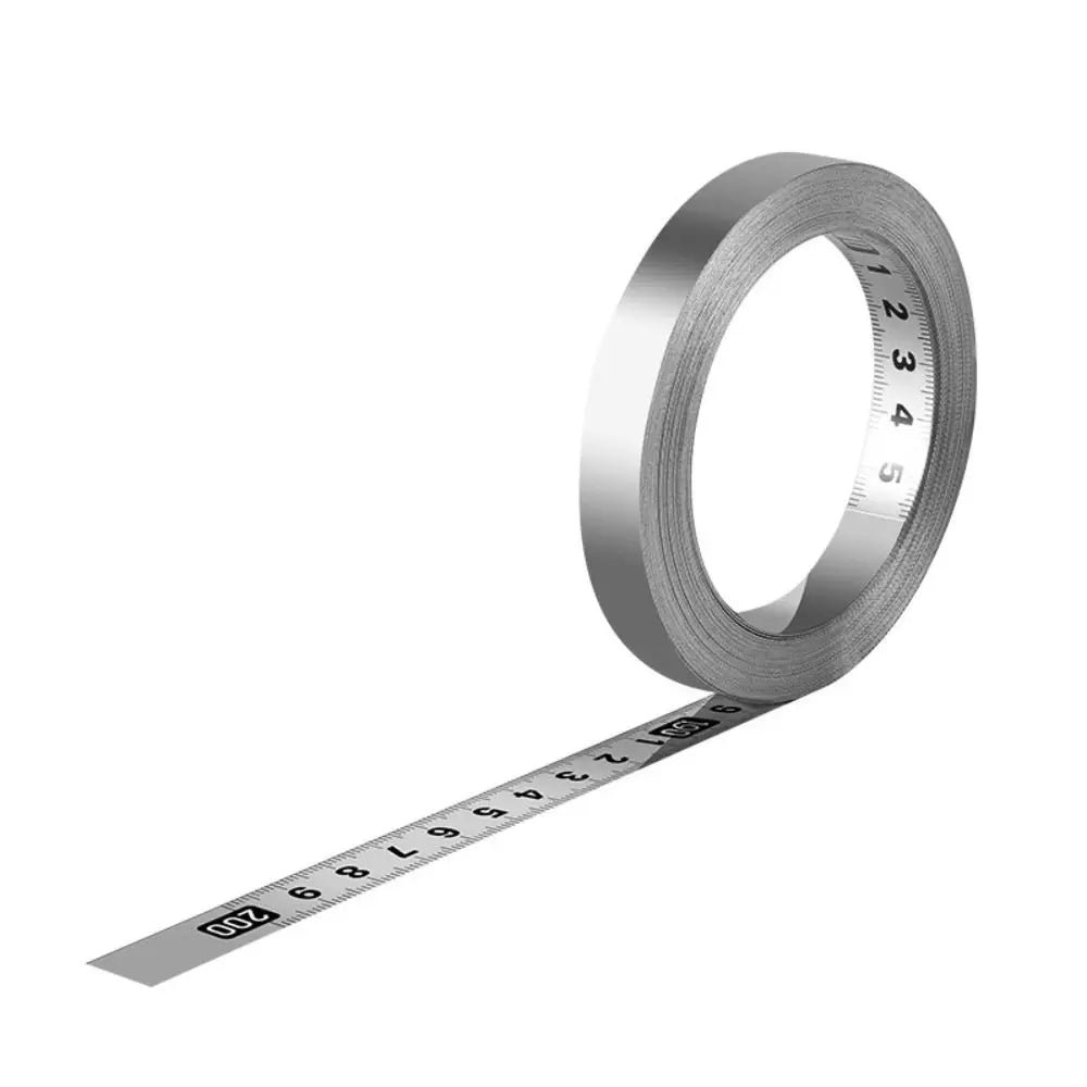 Self-Adhesive Stainless Steel Measuring Tape 12MM 1–3M Adhesive Measuring Tape Nixie
