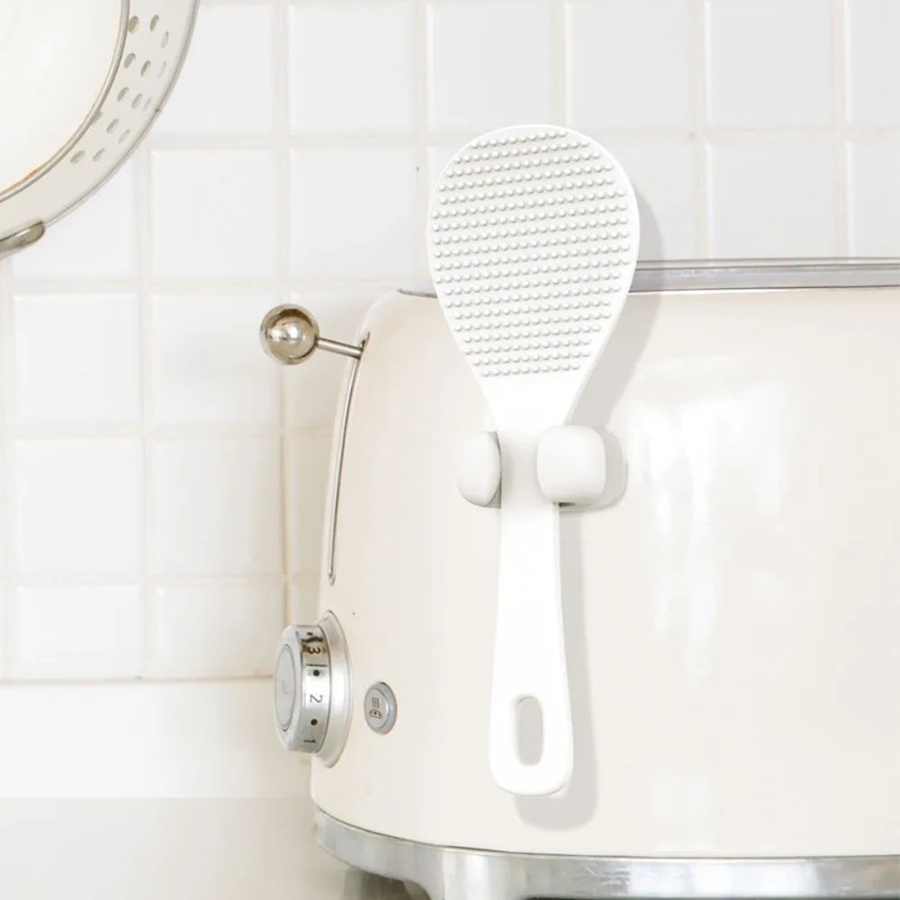 Silicone Rice Scoop Holder & Utensil Rack Kitchen Organizer Utensil Holder Rack Nixie