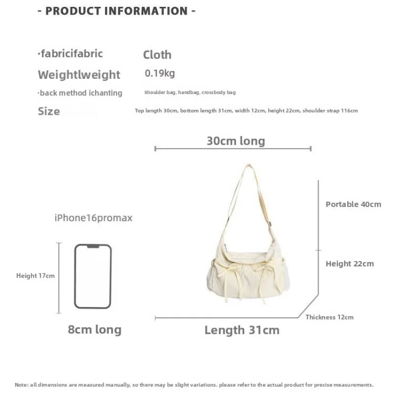 Large Capacity Pleated Cloud Crossbody Shoulder Tote Bag Women Crossbody Shoulder Bag Nixie