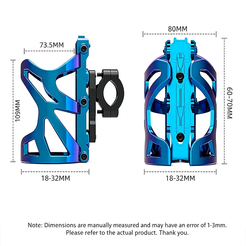 Bike & Motorcycle Handlebar Water Bottle Cage – ABS MTB Road Bike Bottle Cage Nixie