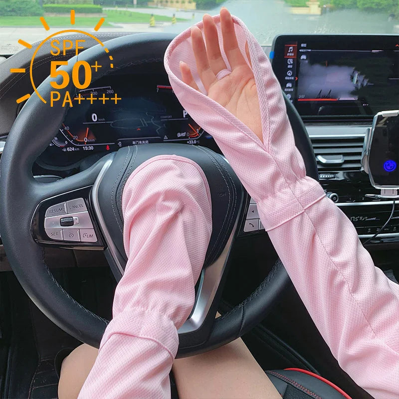 UPF 50+ UV Protection Arm Sleeves – Cooling Summer Sun Sleeves UV Arm Sleeves Nixie