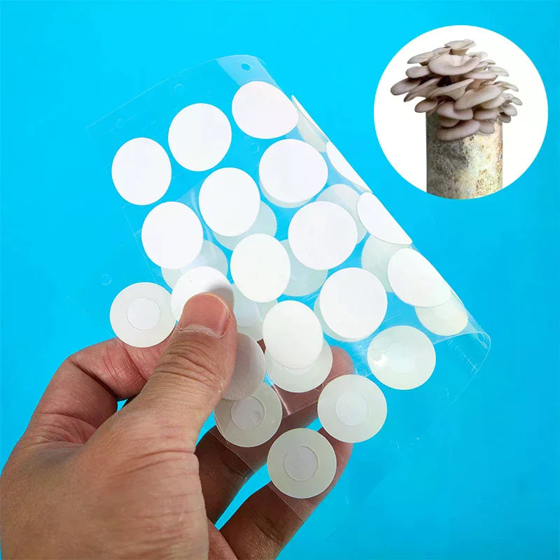 32Pcs PTFE Breathable Membrane Stickers for Mushroom Jar Lids Cultivation Filter Stickers Nixie