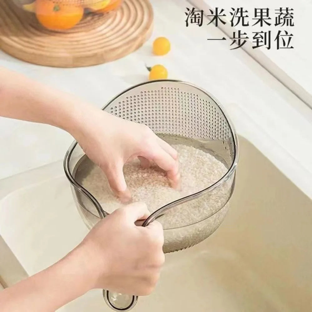 Multifunctional Plastic Drainage Basket & Salad Draining Bowl