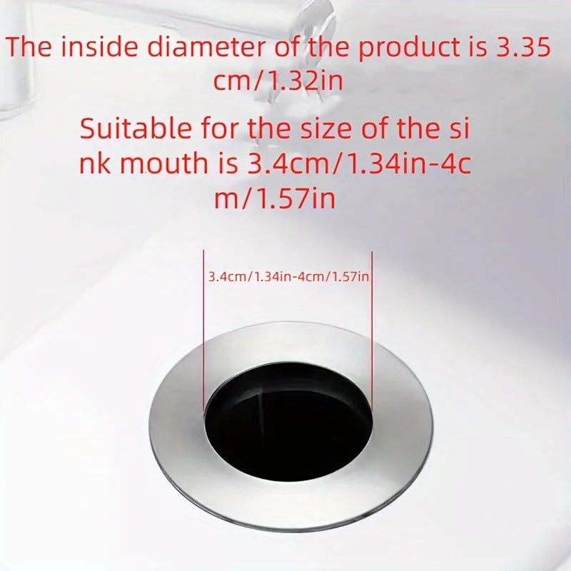 Pop-Up Sink Drain Stopper with Hair Catcher Filter Sink Drain Stopper Nixie