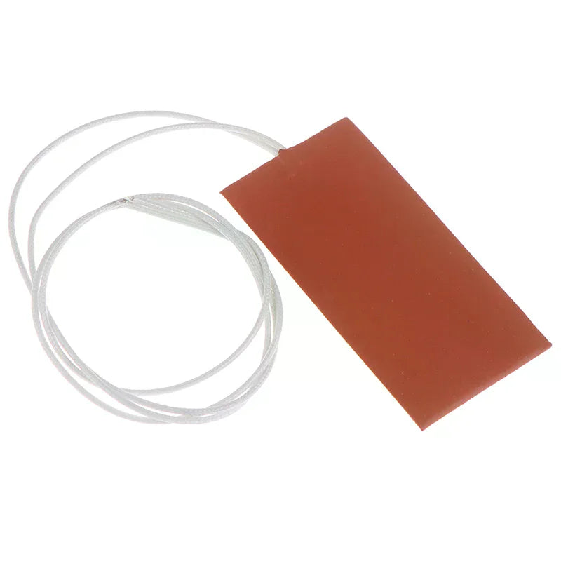 15W 12V DC Flexible Silicone Heater Pad 50x100mm Heating Mat Silicone Heater Pad Nixie