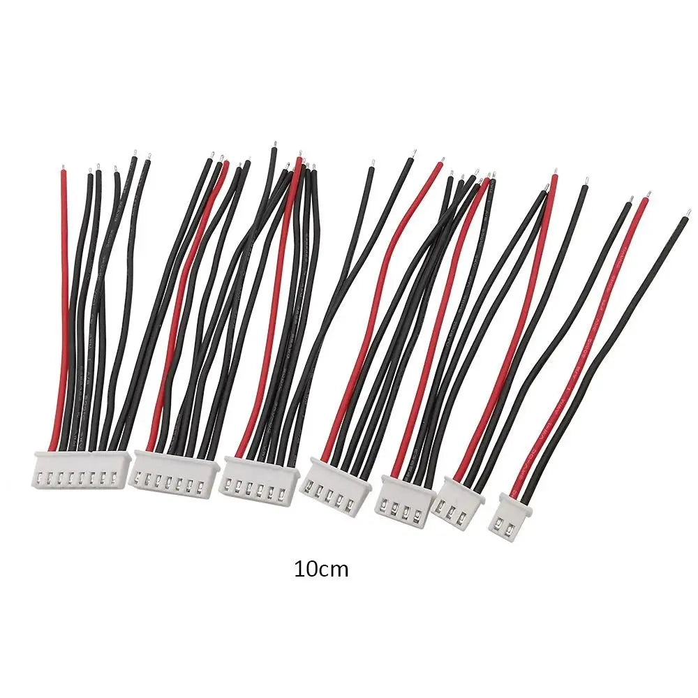 RC LiPo Balance Charger Cable JST-XH 2S-6S 10cm 22AWG Silicone Battery Connector Cable Nixie