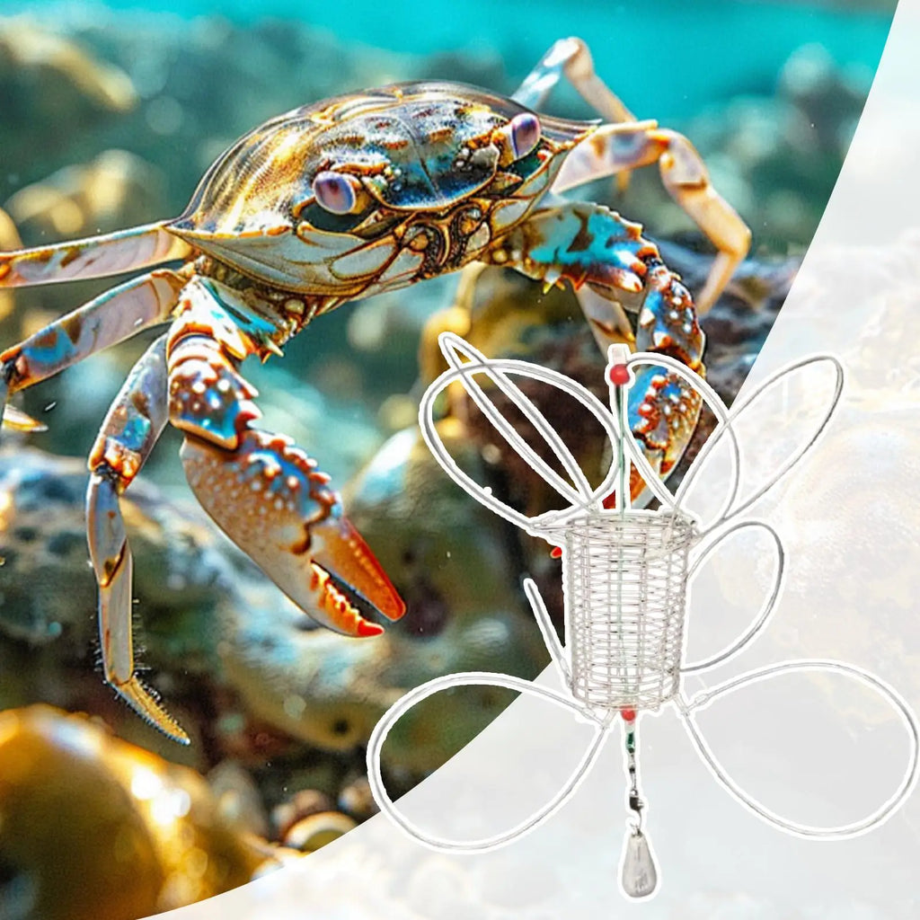 Stainless Steel Crab Snare Trap – Fishing Rod Cage Net Crab Trap Snare Nixie