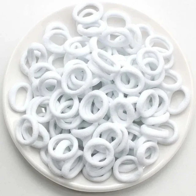 200–1000pcs Colorful Nylon Elastic Hair Bands for Women & Girls Elastic Hair Bands Nixie white-200pcs