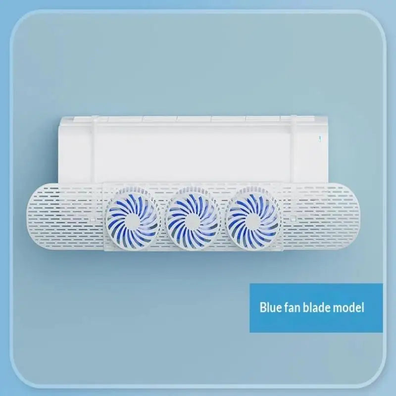 AC Wind Deflector 3 Fans – No-Drill Air Baffle for Home & Office AC Wind Deflector Nixie A2