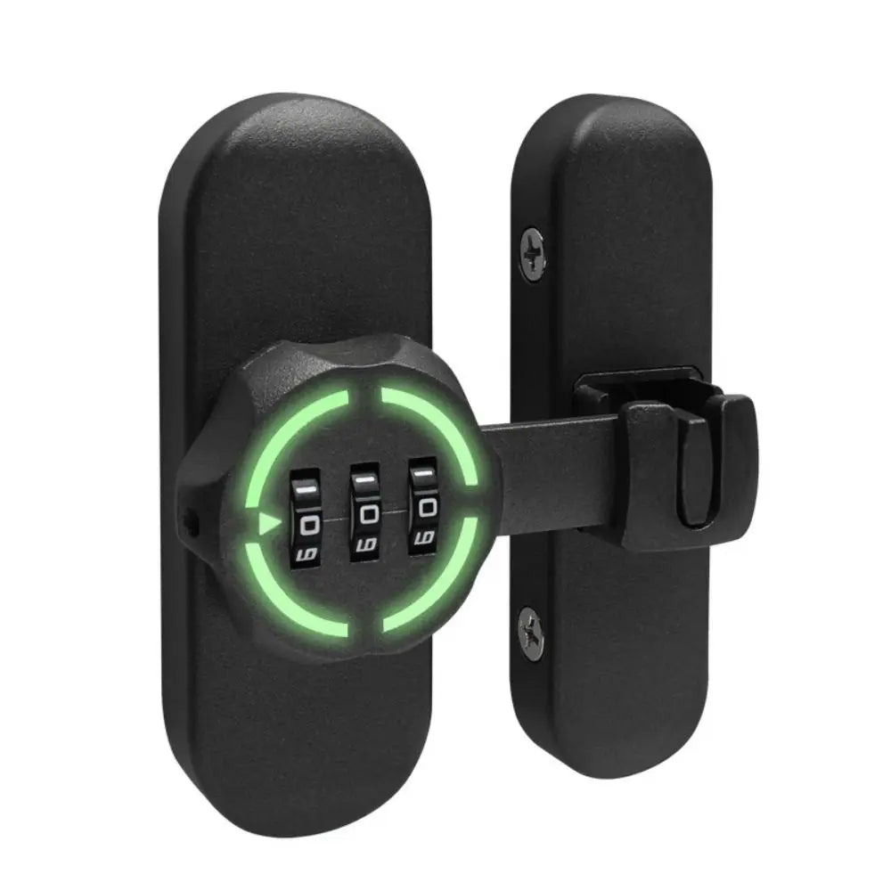 Zinc Alloy Mechanical Password Lock – 90/180° Sliding Door Bolt
