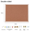 Wooden Frame Cork Bulletin Board – Hanging Memo Display Board Cork Bulletin Board Nixie M2