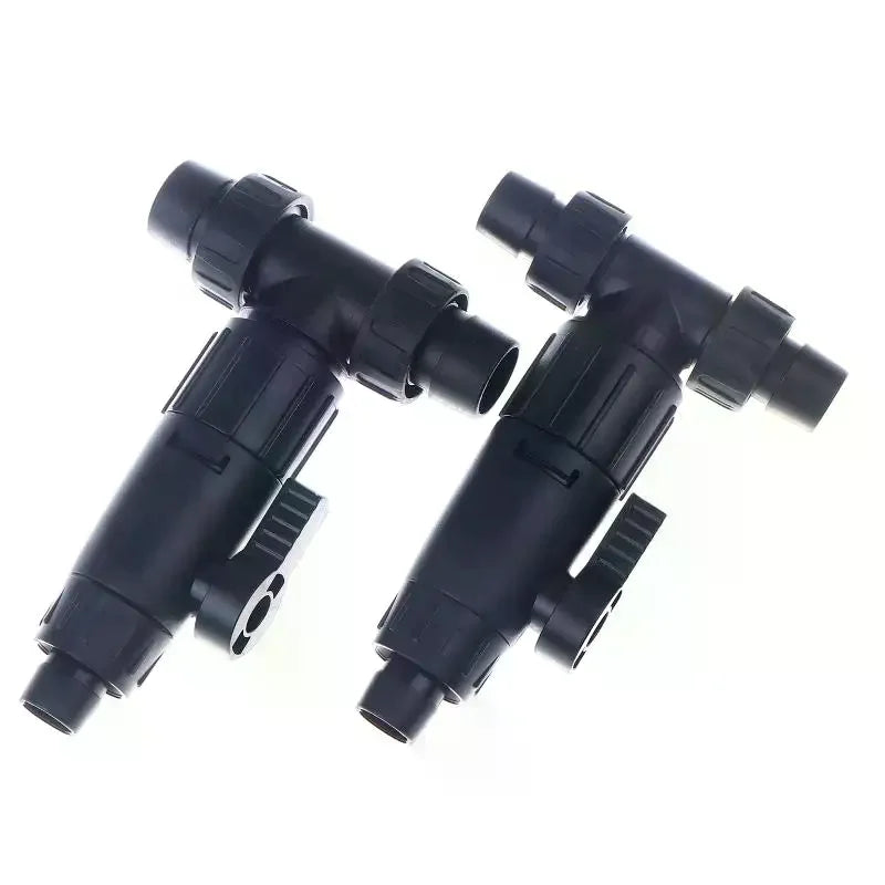 3-Way Aquarium Hose Connector 12/16mm Quick Release Valve Aquarium Hose Connector Nixie