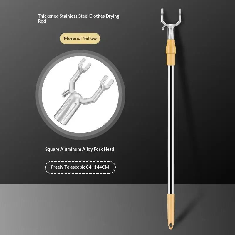 Telescopic Clothes Drying Pole – Adjustable Laundry Fork 83–143cm