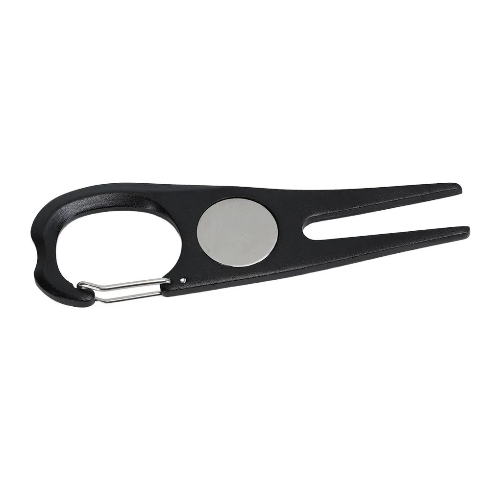 2PCS Foldable Golf Divot Repair Tool with Magnetic Ball Marker