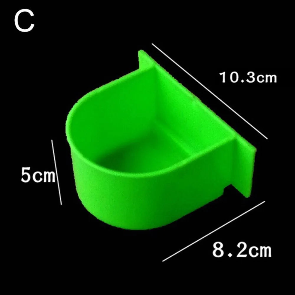 Bird Cage Feeder Bowl – Splash-Proof Food & Water Cup Bird Cage Feeder Nixie