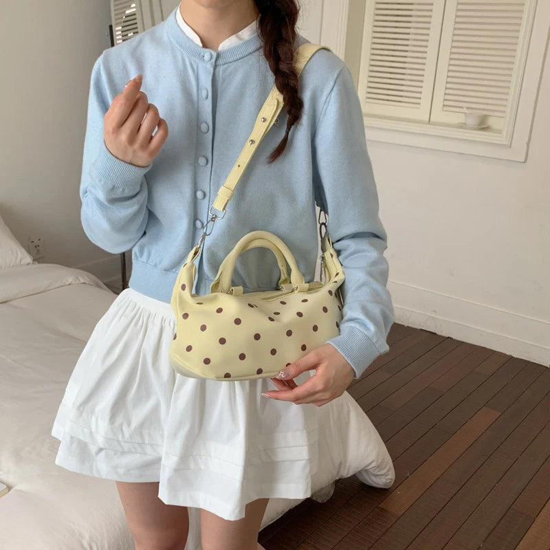 Korean Polka Dot Pillow Bag – Large Women's Shoulder Crossbody Women's Handbag Nixie
