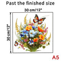Butterfly Flower Waterproof Toilet Seat Decorative Sticker Decorative Wall Sticker Nixie A5