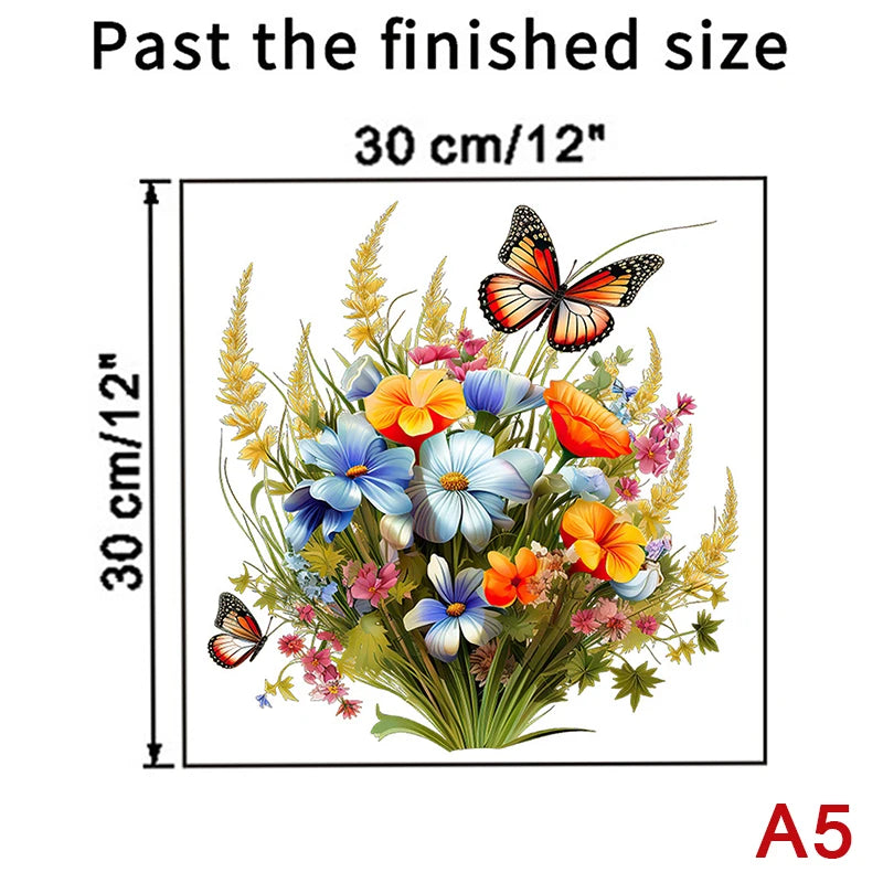 Butterfly Flower Waterproof Toilet Seat Decorative Sticker Decorative Wall Sticker Nixie A5