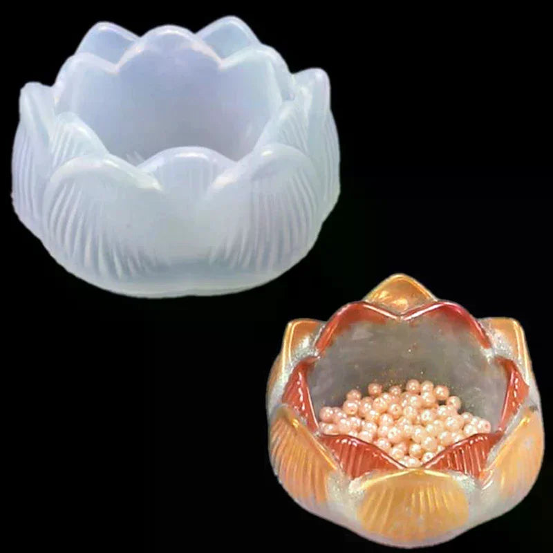 Lotus Shape Silicone Resin Mold for DIY Crafts & Ashtray Making Silicone Craft Mold Nixie