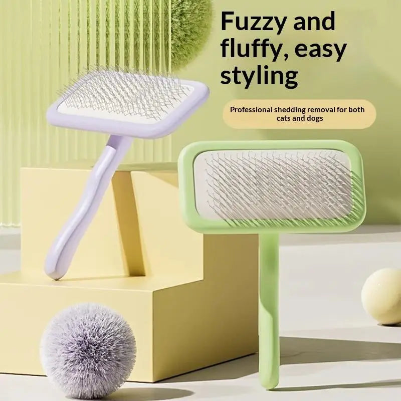 Cat & Dog Deshedding Brush Anti-Static Soft Needle Grooming Comb Pet Grooming Brush Nixie
