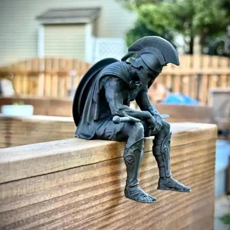3D Printed Meditation Warrior Soldier Statue Collectible Figurine Collectible Figurine Nixie