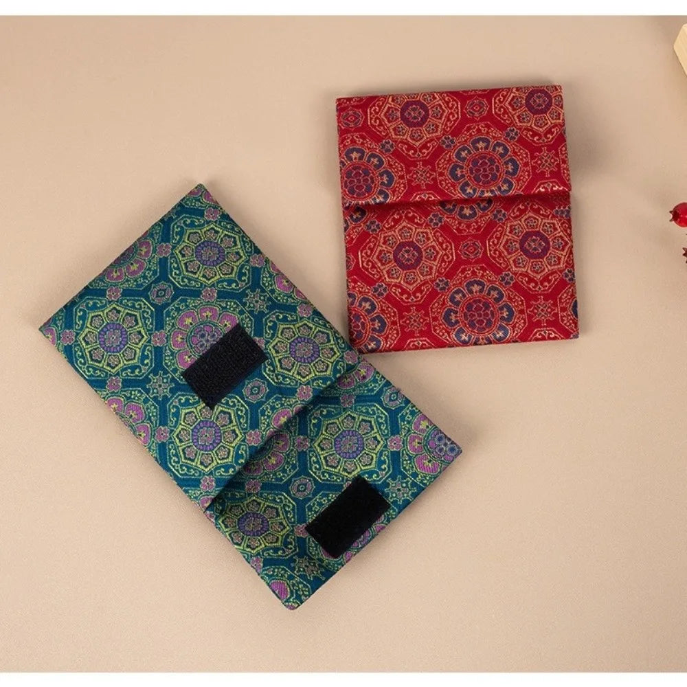 Vintage Brocade Jewelry Bag – Handmade Double Layer Pouch Jewelry Storage Bag Nixie