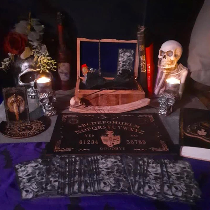 12" Wooden Divination Pendulum Board – Engraved Ouija Spirit Kit Divination Pendulum Board Nixie