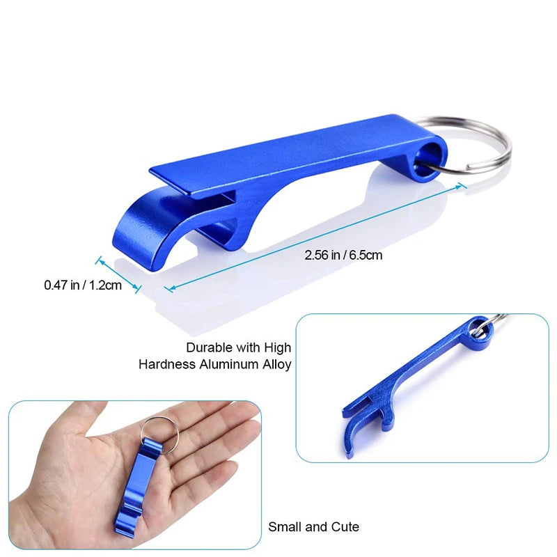 Mini Metal Bottle Opener Keychain – 9 Colors, Portable Bottle Opener Keychain Nixie