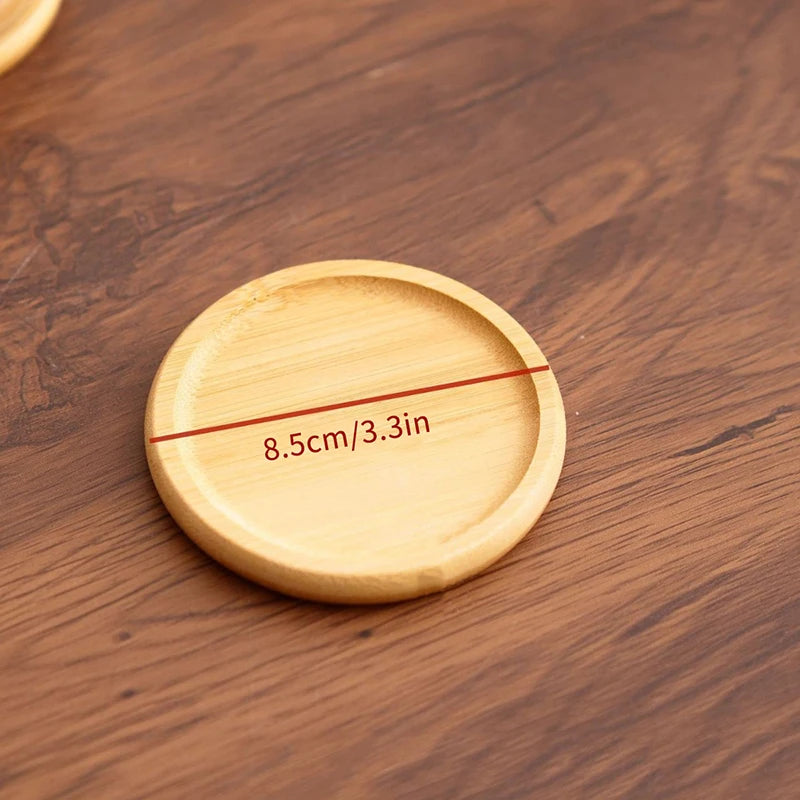 Walnut Wood Round Coaster – Heat Resistant & Eco-Friendly