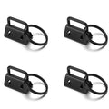 10pcs Metal Belt Clip Key Fob Foldover Connector DIY Hardware Craft Hardware Buckles Nixie black