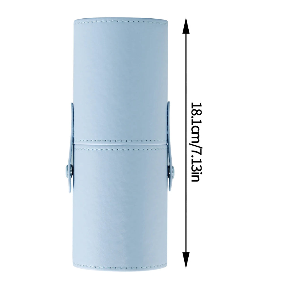 Nixie Blue Makeup Brush Holder Bucket | Portable Organizer Makeup Brush Organizer Nixie