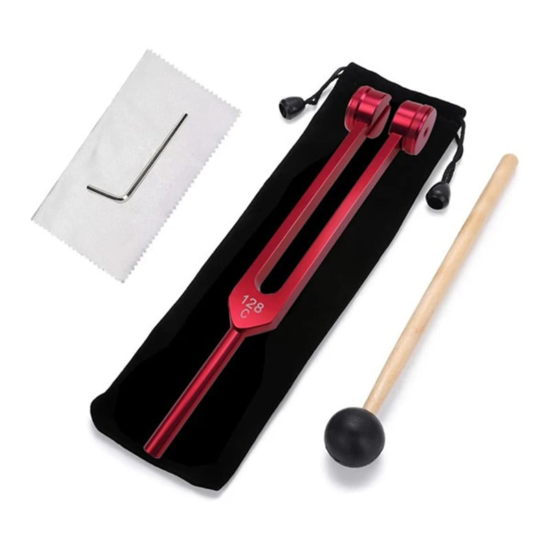 128Hz Tuning Fork Set – Aluminum Sound Therapy & Meditation Kit