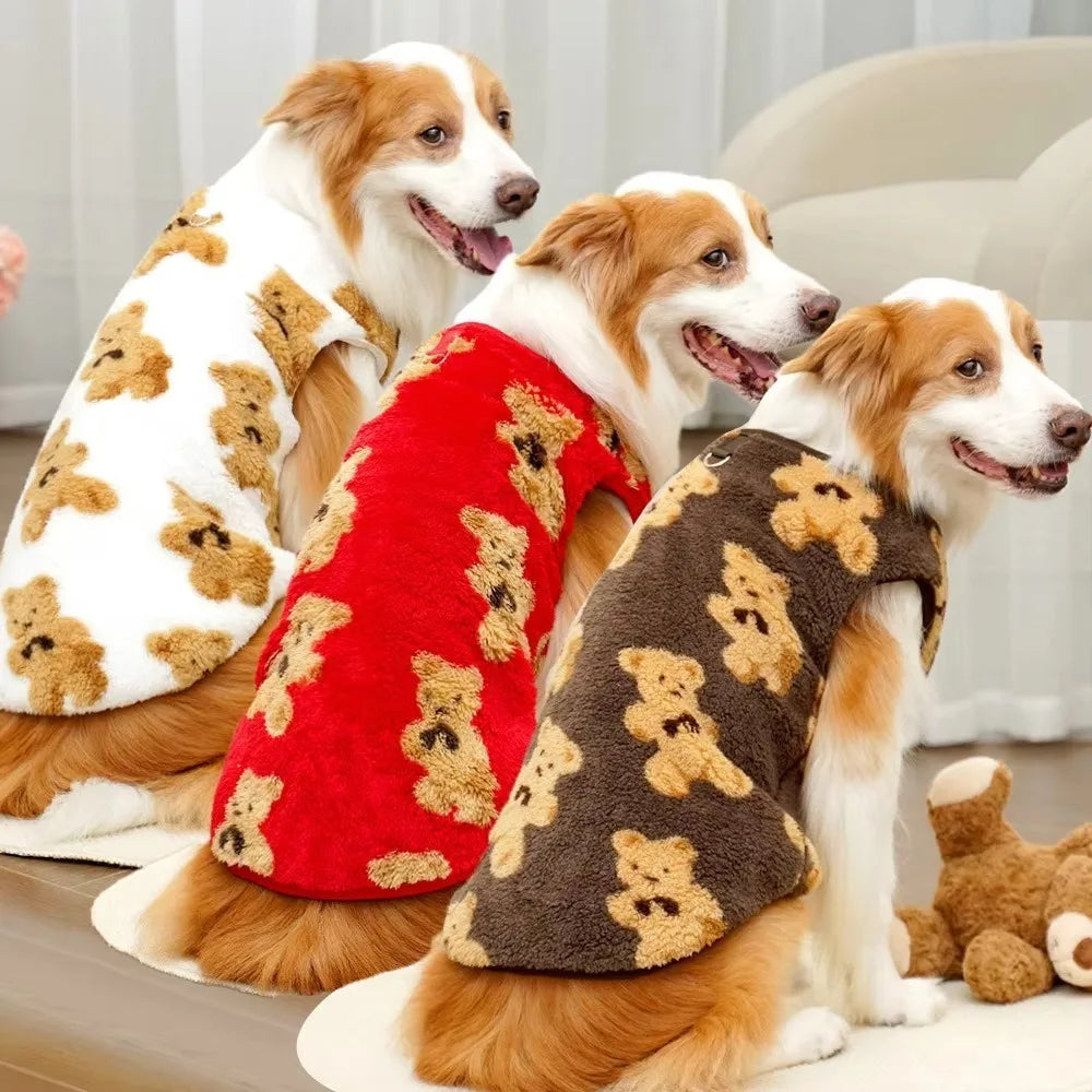 Winter Bear Pattern Dog Sweater Vest XS–9XL | Pet Clothes Dog Sweater Vest Nixie