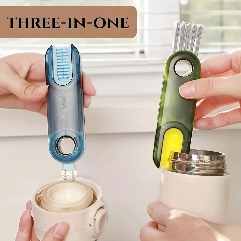 3-in-1 Cup Cleaning Brush – Thermos, Lid & Gap Scrubber Cup Cleaning Brush Nixie