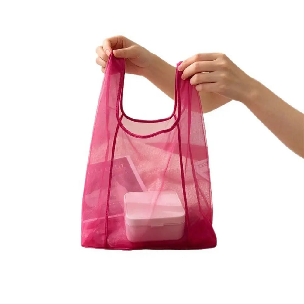 Organza Tote Bag Large Capacity Multicolor Gift & Shopping Bag Organza Tote Bag Nixie