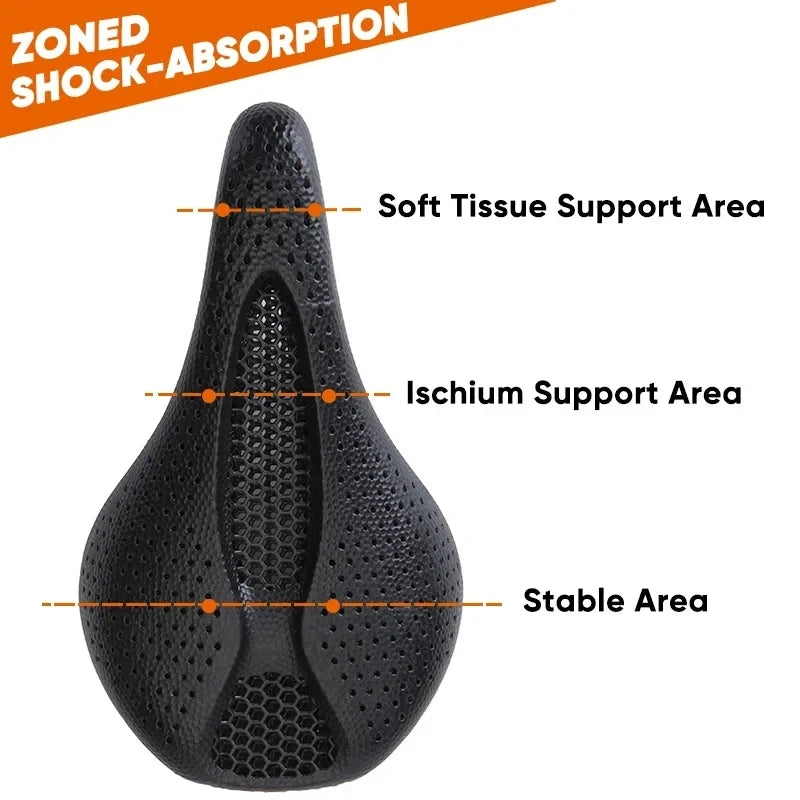 BUCKLOS 3D Printed Carbon Fiber MTB & Road Bike Saddle Bike Saddle Nixie