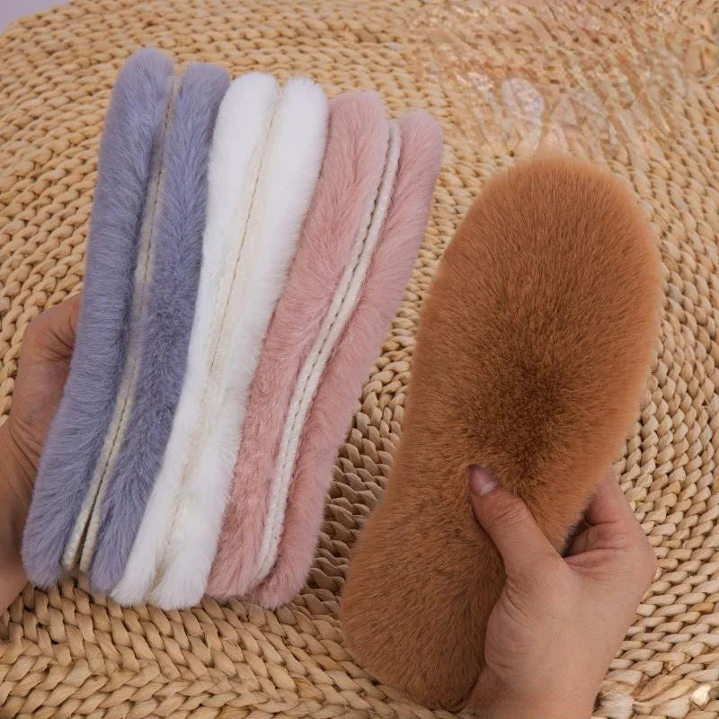 Winter Warm Plush Insoles – Faux Fur Thermal Shoe Pads Thermal Shoe Insoles Nixie