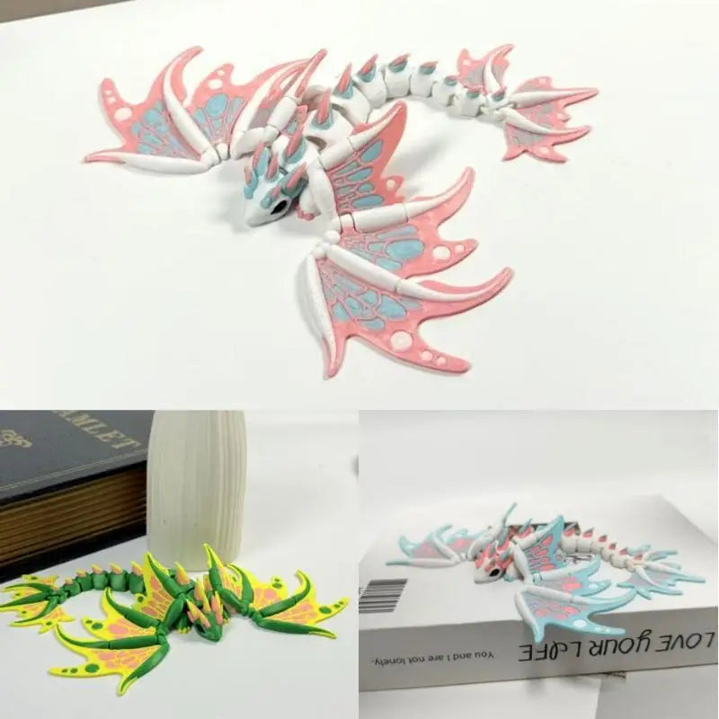 3D Printed Emperor Dragon Figurine | Desktop Ornament Gift Dragon Figurine Nixie