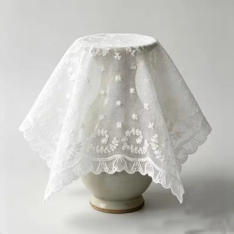 Cotton Lace Trim 15cm – Cream Floral Embroidery Sewing Lace Cotton Lace Trim Nixie