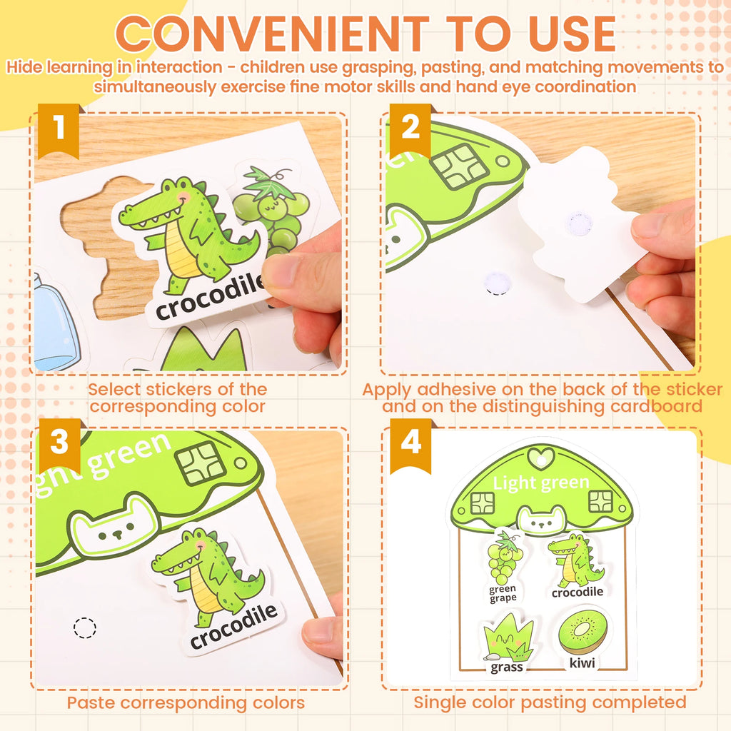 Montessori Busy Book Set – Color & Number Learning for Kids Educational Activity Book Nixie