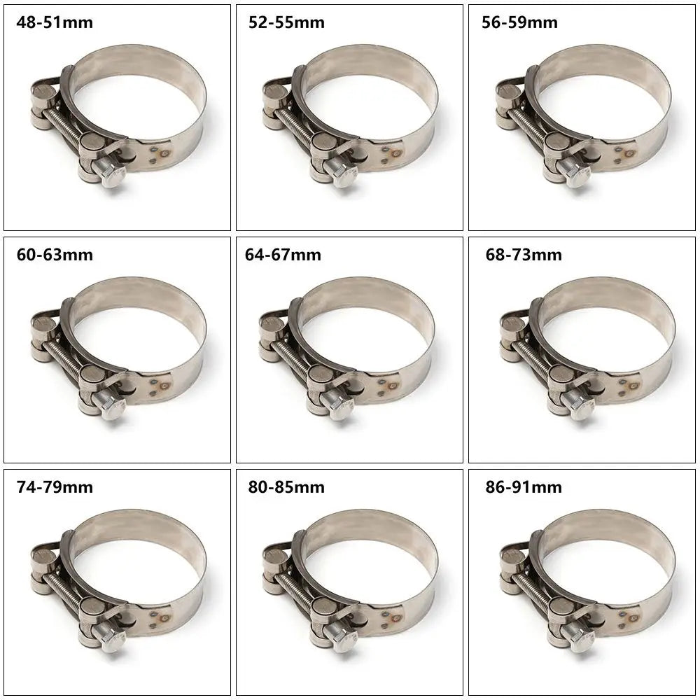 Stainless Steel T-Bolt Hose Clamp – Pipe Sealing Clip Hose Clamp Nixie