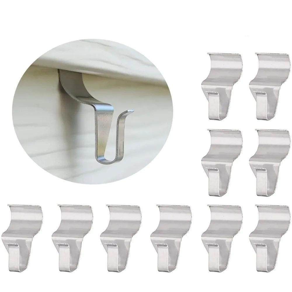 10Pcs No-Drill Vinyl Siding Hooks – Stainless Steel Wainscot Siding Wall Hooks Nixie