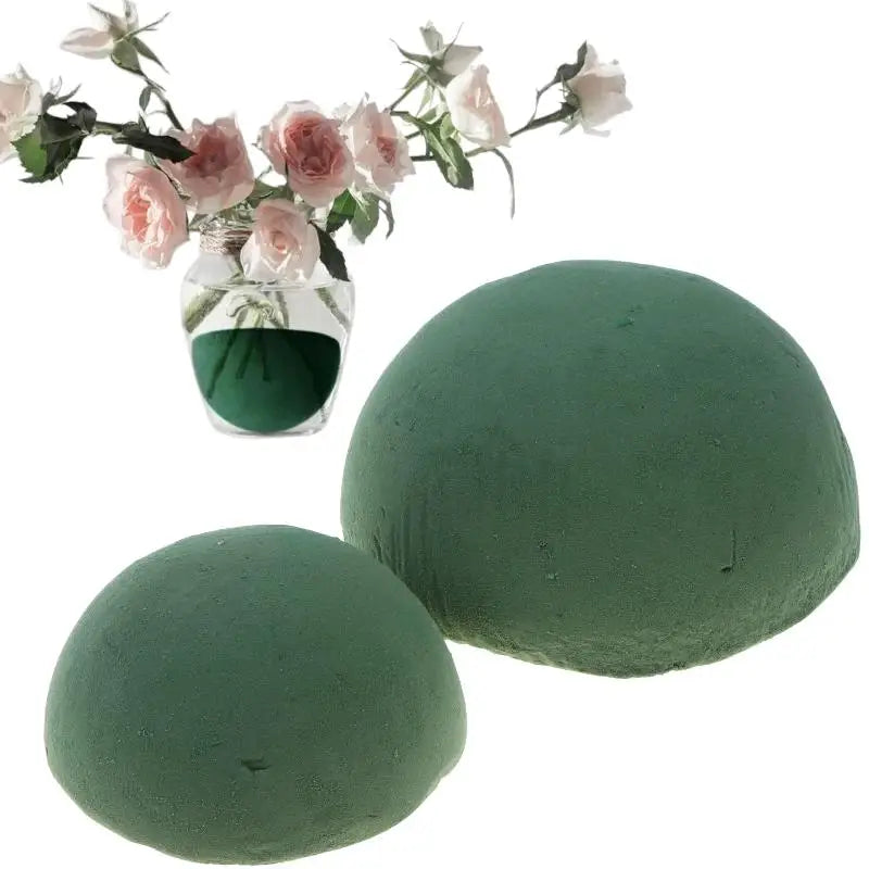 Green Floral Foam Half Ball – DIY Dry Flower Arrangement Base Floral Foam Block Nixie