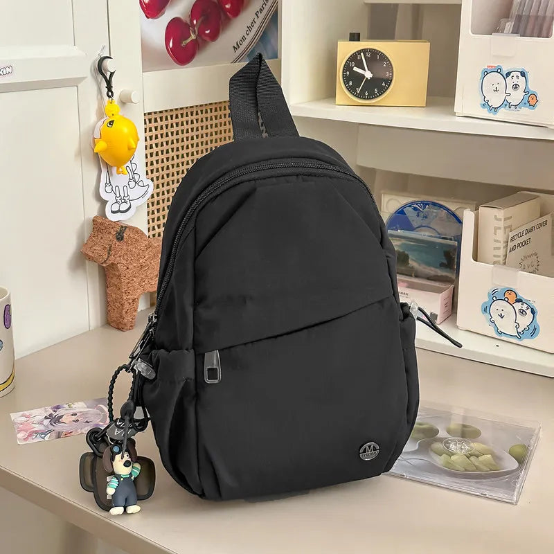 Contrast Color Nylon Backpack & Crossbody Chest Bag – Unisex Crossbody Backpack Nixie