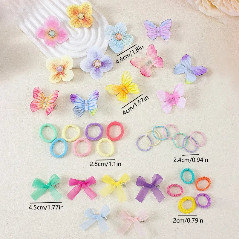 135-Piece Girls Hair Accessories – Bow Clips & Hairbands Set Kids Hair Accessories Nixie