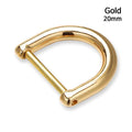 Metal Screw D-Ring Buckle for Bag Straps & Leather Crafts