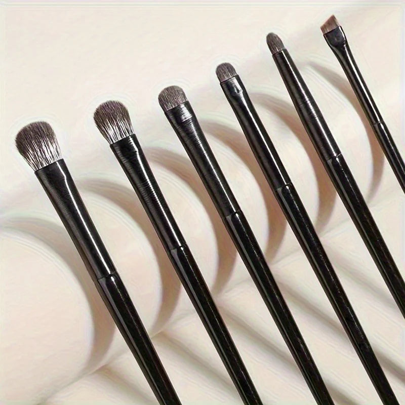 Nixie 6Pcs Eyeshadow Blending Brush Set – Soft Smudge Brushes